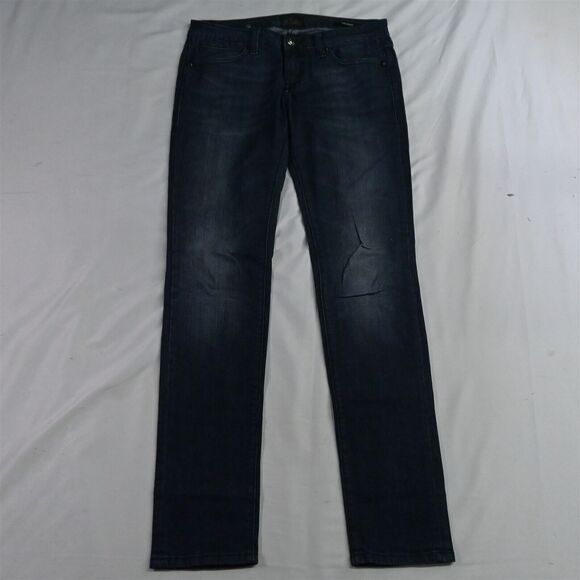 Rerock Express 4 Skinny Dark Wash Stretch Denim Womens Jeans - Picture 1 of 9